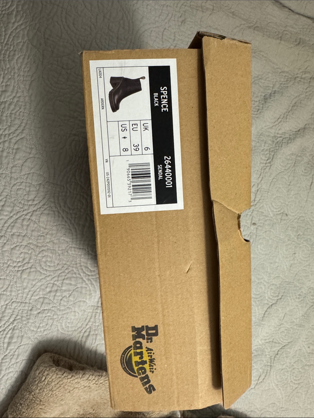 Dr. Martens Black Spence Chelsea Ankle Boots (Box Included)